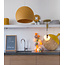 Cotton Ball Lights Inspiration | Kitchen | Mustard Hanging lamp Three Quarter