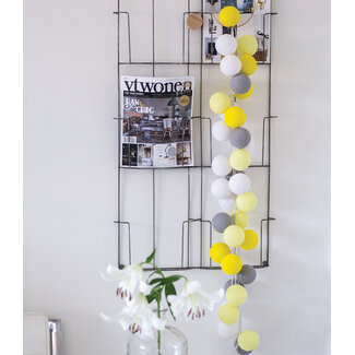 COTTON BALL LIGHTS Inspiratie | Woonkamer | Regular Yellow Stone Lichtslinger