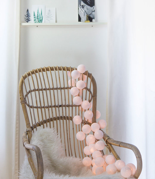 COTTON BALL LIGHTS Inspiration | Living Room | Regular White String Light 3