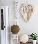 COTTON BALL LIGHTS Inspiratie | Woonkamer | Shell Caffe Latte Staande Lamp Regular White Lichtslinger
