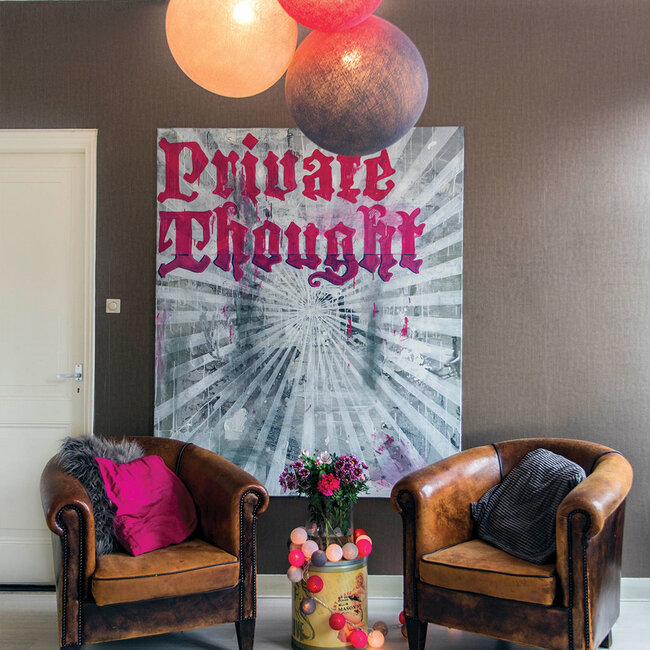 Inspiration | Wohnzimmer | Bright Pink Shell Stone Triple Hanging Lamp