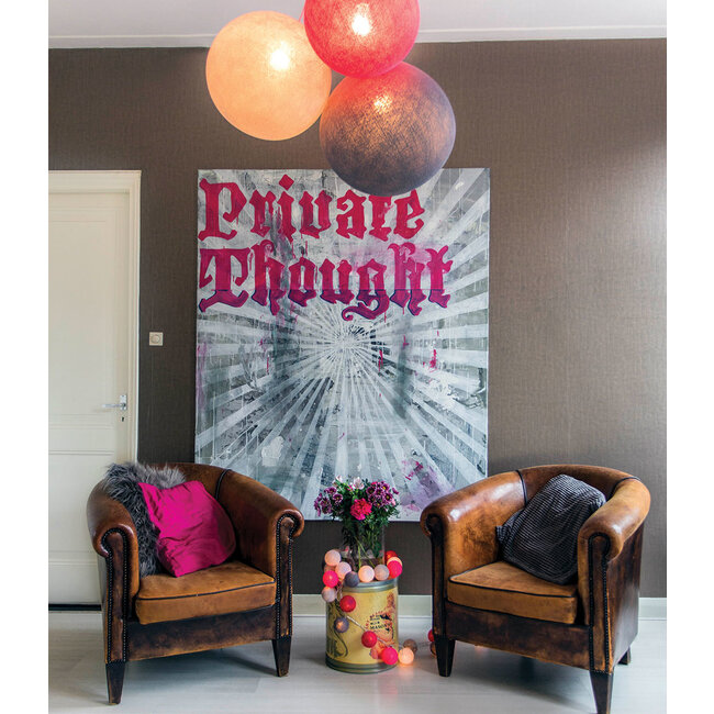 Inspiratie | Woonkamer | Bright Pink Shell Stone Triple Hanging Lamp
