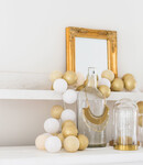 COTTON BALL LIGHTS Inspiratie | Woonkamer | Regular Touch of Gold lichtslinger