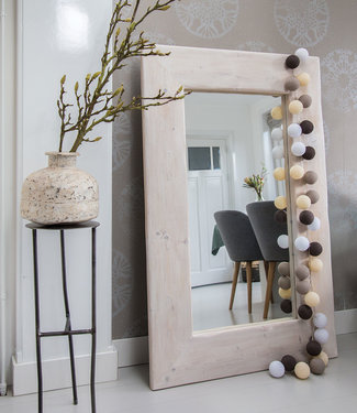 Cotton Ball Lights Inspiratie | Woonkamer | Regular Taupe lichtslinger