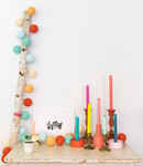 COTTON BALL LIGHTS Inspiratie | Woonkamer | Regular Sunset lichtslinger 2