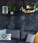 COTTON BALL LIGHTS Inspiratie | Woonkamer | Regular Forest Green Lichtslinger