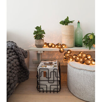 Cotton Ball Lights Inspiration | Living Room | Regular Black String Light