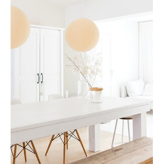 Cotton Ball Lights Inspiration | Living Room | Shell Hanging Lamp