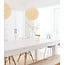 Cotton Ball Lights Inspiration | Living Room | Shell Hanging Lamp