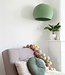 Cotton Ball Lights Inspiration | Wohnzimmer | Sage Green Three Quarter Hanging Lamp Mix & Match String Light