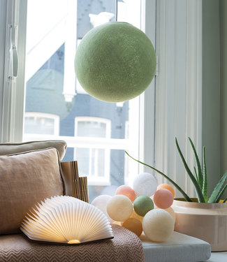 LEDR Inspiratie | Woonkamer | Powder Green Hanglamp Book Lamp Premium Light Blossom Lichtslinger