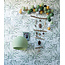 Cotton Ball Lights Inspiration | Living Room | Powder Green Three Quarter Hanging Lamp Mix & Match String Light