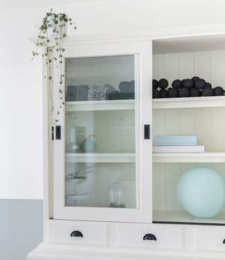 Cotton Ball Lights Inspiratie | Woonkamer | Light Aqua Staande Lamp Black Lichtslinger