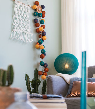 Cotton Ball Lights Inspiration | Wohnzimmer | Heavy Aqua Hanging Lamp