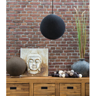 COTTON BALL LIGHTS Inspiratie | Woonkamer | Black Caffe Latte Hanglamp