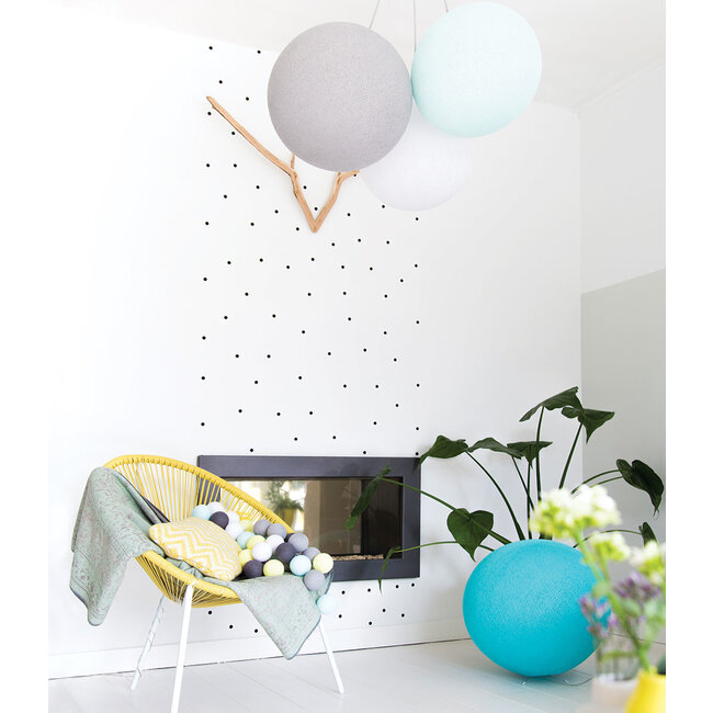 Inspiration | Wohnzimmer | Light Aqua White Stone Triple Hanging Lamp