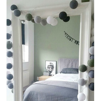 Cotton Ball Lights Inspiration | Wohnzimmer | Mix & Match White Stone Antra