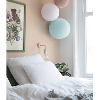 Cotton Ball Lights Inspiration | Wohnzimmer | Triple Light Aqua White Pale Pink