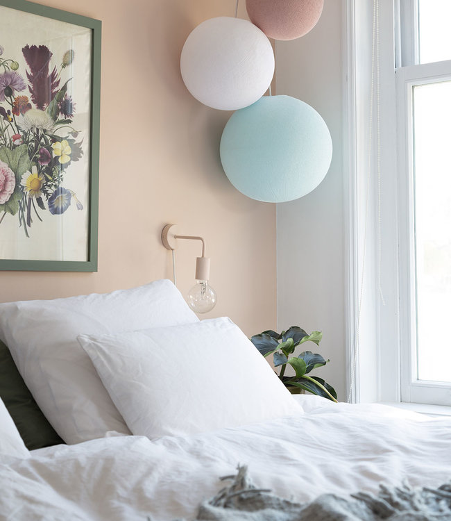 Inspiration | Bedroom | Triple Light Aqua White Pale Pink