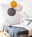 Cotton Ball Lights Inspiration | Wohnzimmer | Triple White Mid Grey Mustard