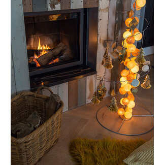 Cotton Ball Lights Inspiration | Party | Sparkling String Light Gold Mix 2