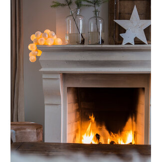 Cotton Ball Lights Inspiration | Party | Sparkling String Light Shell Silver 4