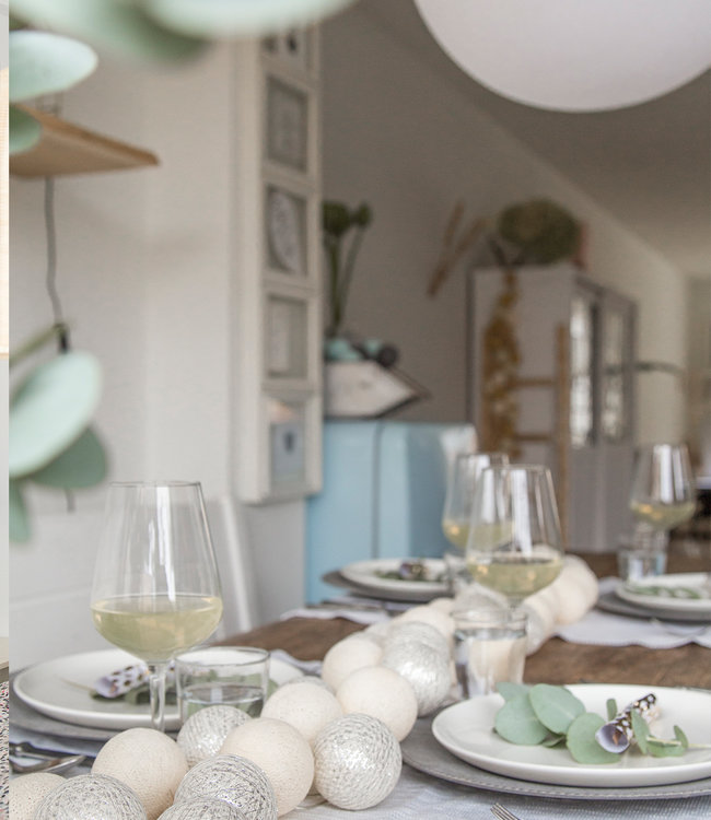 Inspiration | Party | Sparkling String Light Shell Silver