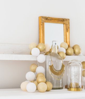 Cotton Ball Lights Inspiratie | Feest | Sparkling Lichtslinger Touch of Gold