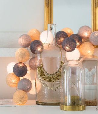 Cotton Ball Lights Inspiratie | Feest | Regular Lichtslinger Sand Grey