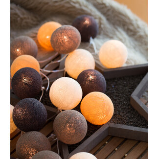 Cotton Ball Lights Inspiration | Party | Regular String Light Clay