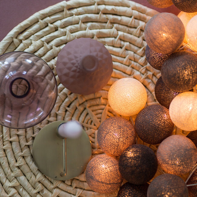 COTTON BALL LIGHTS Inspiratie | Feest | Regular Lichtslinger Brown