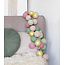 COTTON BALL LIGHTS Inspiratie | Feest | Mix & Match Lichtslinger Dirty Rose Gold Sage Powder Green
