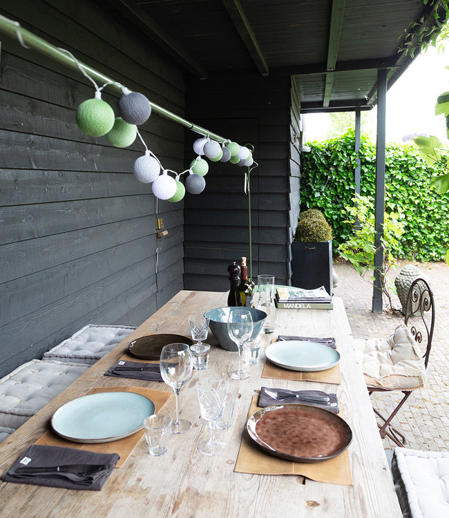 Inspiration | Garten | Outdoor Cottonball String Light Verde