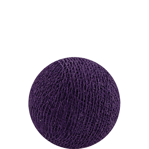Purple Cotton Ball Lights