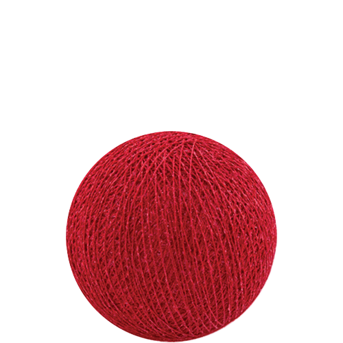 100 Red colour cotton balls Decoration