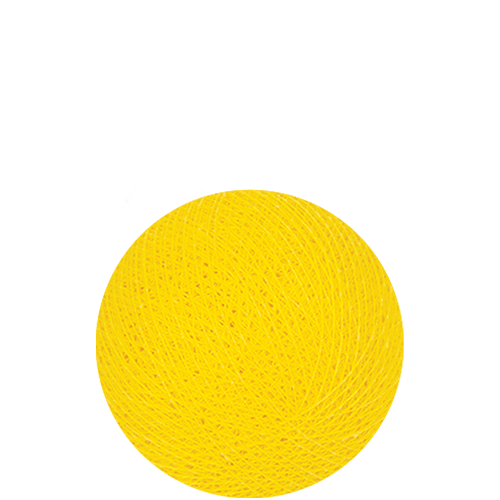 Yellow Cotton Ball Lights
