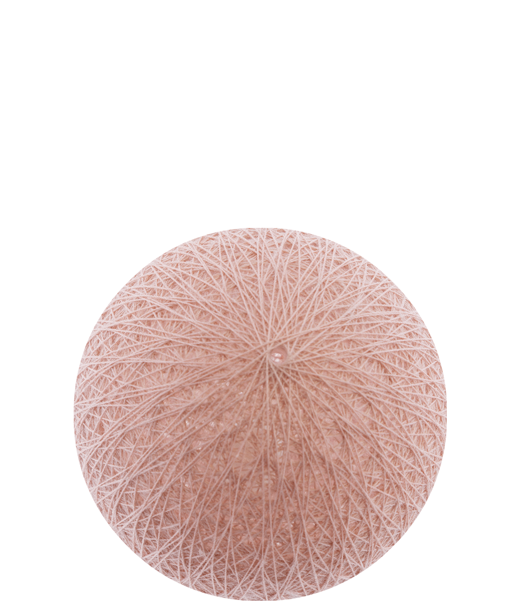 Pale Pink Cotton Ball Lights