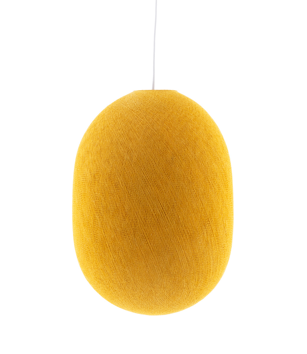 Cotton Ball Lights Oval hanglamp geel - Mustard Yellow