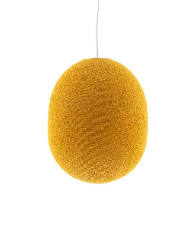 Cotton Ball Lights Oval hanglamp geel - Mustard Yellow