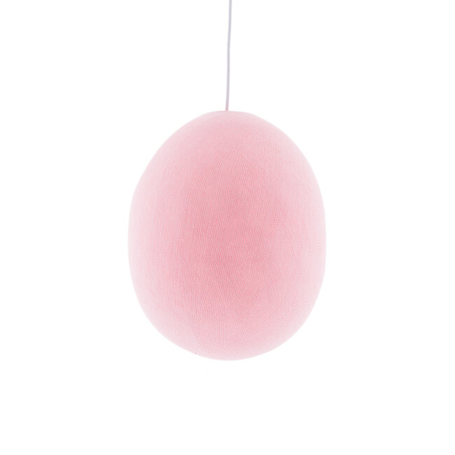 Oval Hanging Lamp - Light Pink