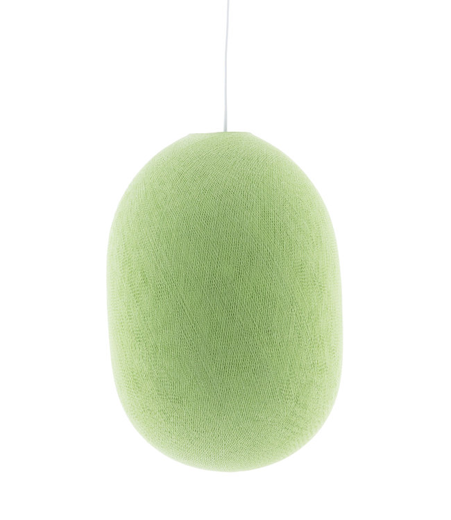 Oval Hanging Lamp - Powder Green
