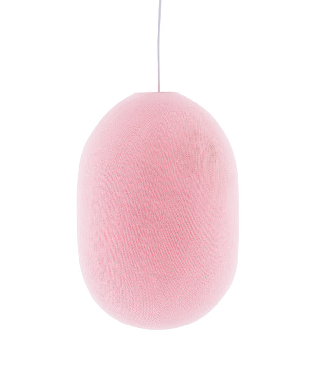 Oval Hanging Lamp - Light Pink