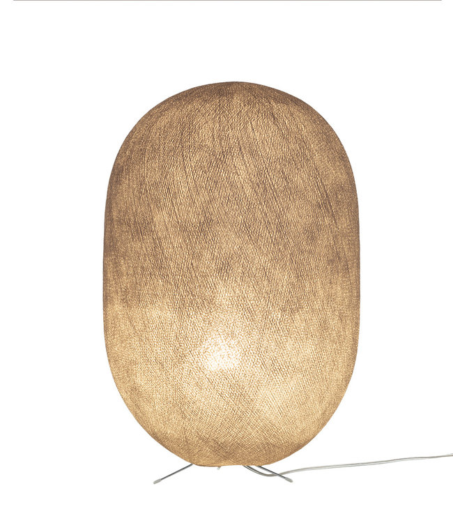 Oval Standing Lamp - Stone