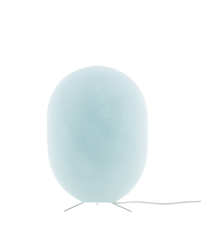 Oval Standing Lamp - Light Aqua