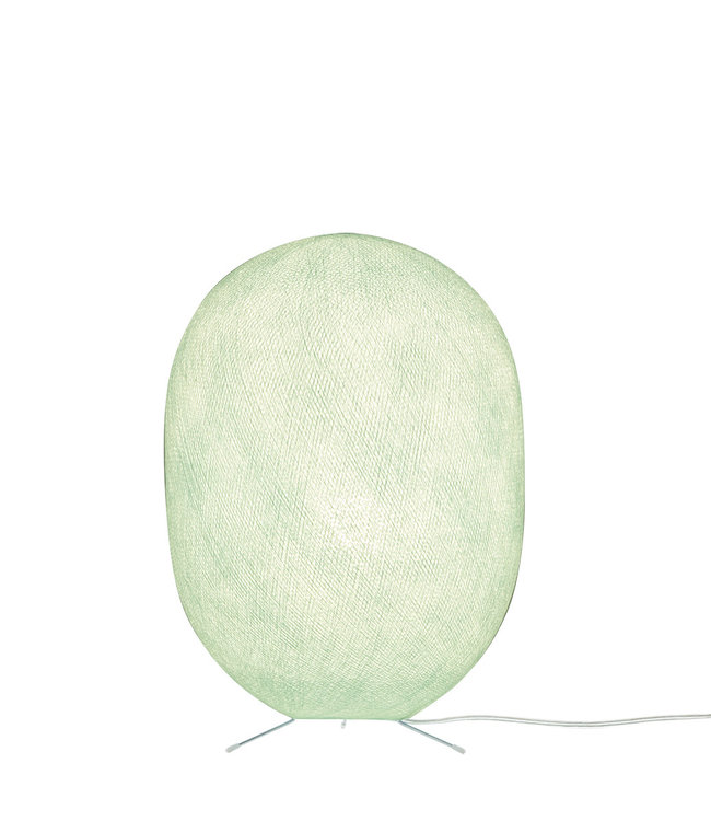Oval Standing Lamp - Light Aqua