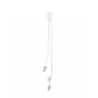 Cotton Ball Lights White Triple Hanging Support (one point)