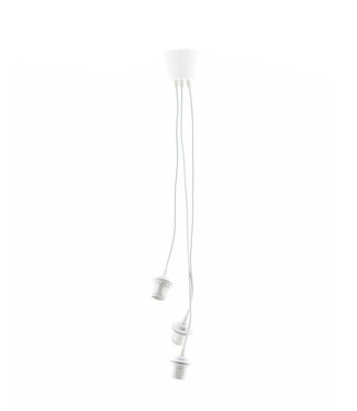 Cotton Ball Lights White Triple Hanging Support (one point)