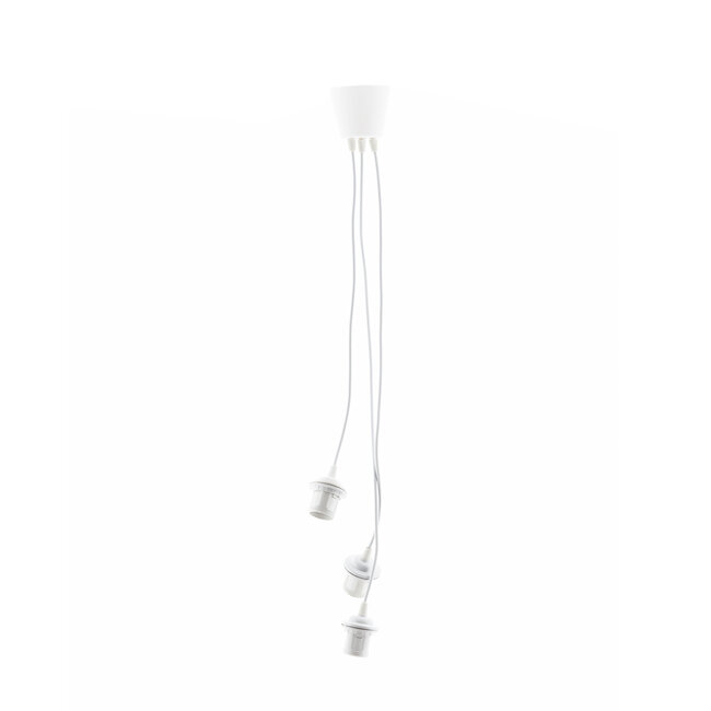 White Triple Hanging Support (one point)