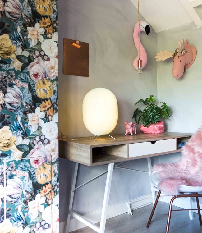 Cotton Ball Lights Oval staande lamp licht blauw - Light Aqua