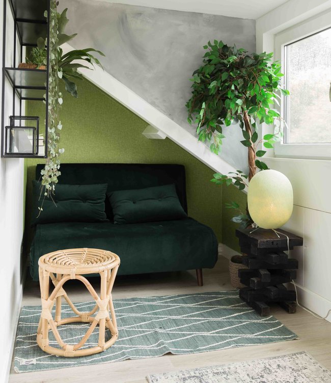 Oval Standing Lamp - Powder Green